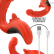 Вибратор INTENSE - PAULINA VIBRATOR AND STIMULATOR IN U SHAPE RED