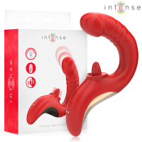 Вибратор INTENSE - PAULINA VIBRATOR AND STIMULATOR IN U SHAPE RED Вибратор INTENSE - PAULINA VIBRATOR AND STIMULATOR IN U SHAPE RED