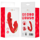 Вибратор INTENSE - NATHY DOUBLE VIBRATOR WITH MULTIFUNCTION STIMULATING MOUTH RED