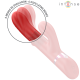 Вибратор INTENSE - LELE MULTIFUNCTION VIBRATOR ROTATING & OSCILLATION & STIMULATION RED