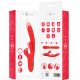 Вибратор INTENSE - ROSALIA MULTIFUNCTION VIBRATOR 3 IN 1 RED