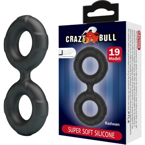 Пенис ринг CRAZY BULL - RADWAN DOUBLE SILICONE RING MODEL 19