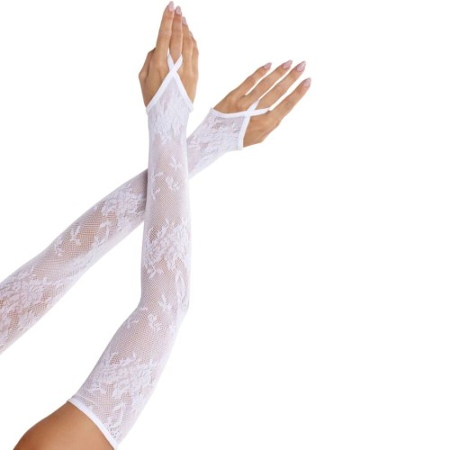 Ръкавици LEG AVENUE - EXTRA LONG FLORAL LACE ARM WARMER GLOVES WHITE | LEG AVENUE|LEG AVENUE ACCESSORIES Ръкавици LEG AVENUE - EXTRA LONG FLORAL LACE ARM WARMER GLOVES WHITE