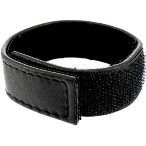 METAL HARD - COCK AND BALL STRAP VELCROED ADJUSTABLE - BLACK