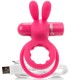 SCREAMING O RECHARGEABLE VIBRATING RING WITH RABBIT - O HARE- PINK