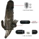 BRAVE MAN PENIS COVER WITH CLIT AND ANAL STIMULATION DOUBLE BULLET BLACK 16.5 CM