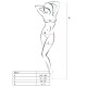 PASSION WOMAN BS017 BODYSTOCKING BLACK ONE SIZE