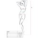 PASSION WOMAN BS036 BODYSTOCKING WHITE ONE SIZE