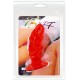 Анален разширител BAILE UNISEX ANAL PLUG WITH SUCTION CUP RED