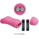 ROMANTIC WAVE VIBRATING AND ELETRIC SHOCK NIPPLE CLAMPS FUCHSIA