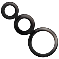 ADDICTED TOYS RINGS SET FOR PENIS BLACK TP