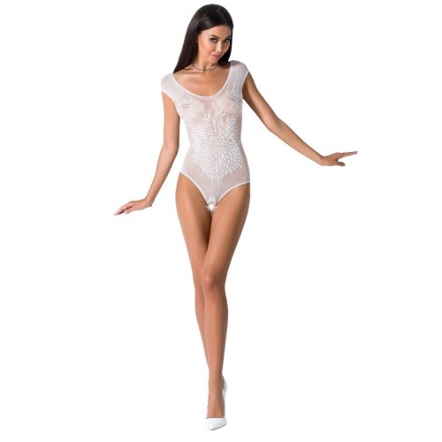 PASSION WOMAN BS064 BODYSTOCKING WHITE ONE SIZE