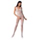 PASSION WOMAN BS069 BODYSTOCKING - WHITE ONE SIZE