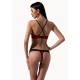 PASSION WOMAN SCARLET BIKINI - BLACK AND RED L/XL