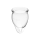 SATISFYER FEEL CONFIDENT MENSTRUAL CUP CLEAR  15+20ML