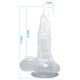 Дилдо BAILE REALISTIC DILDO SUCTION CUP AND TESTICLES 16.7 CM - CLEAR