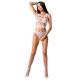Секси боди PASSION WOMAN BS083 TEDDY BODYSTOCKING - WHITE ONE SIZE