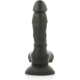 COCK MILLER HARNESS + SILICONE DENSITY COCKSIL ARTICULABLE - BLACK 13CM