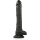 COCK MILLER HARNESS + SILICONE DENSITY ARTICULABLE COCKSIL - BLACK 24 CM