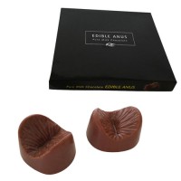 Кутия с 6 шоколадови бонбона във формата на анус