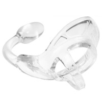 Прозрачен пръстен за пенис в комбинация с анален разширител
